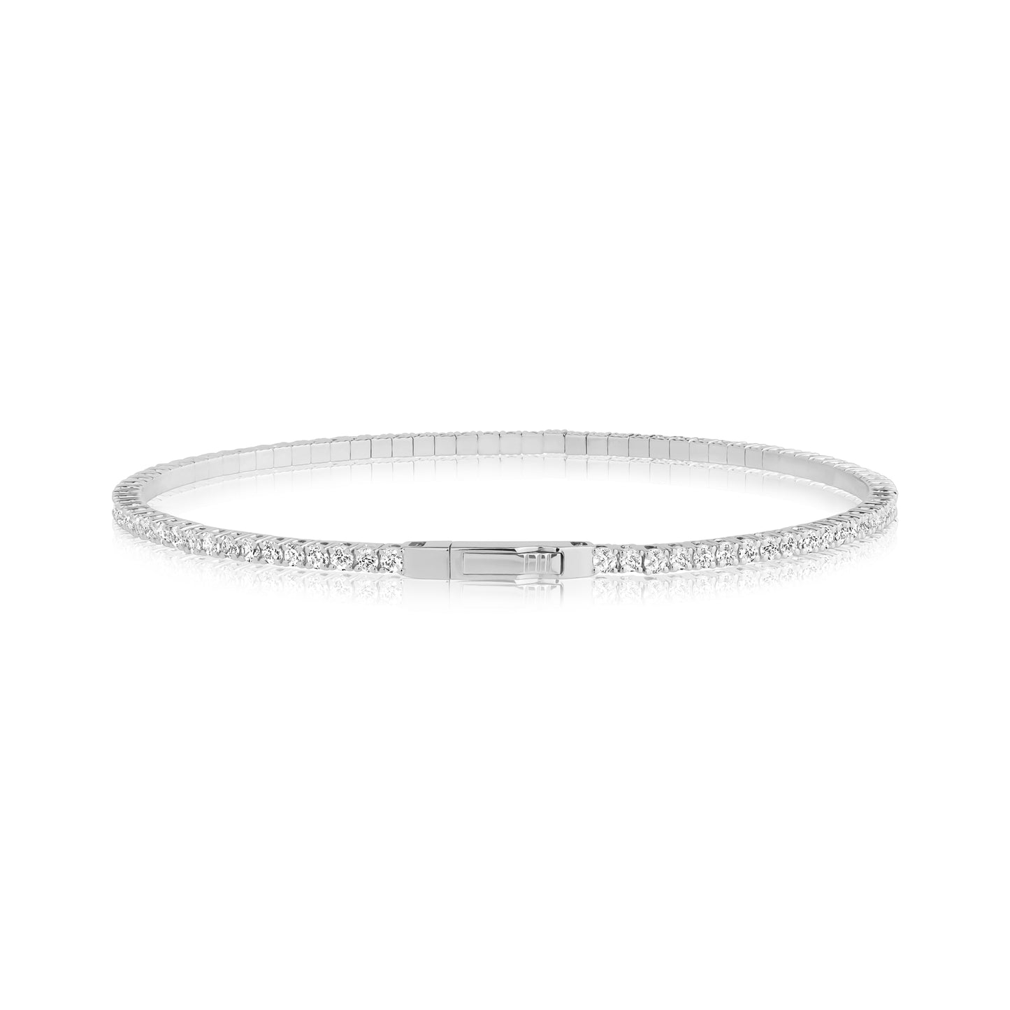 
                  
                    1.8mm Luxurious 14K Flex Tennis Bangle - G.W Bands
                  
                