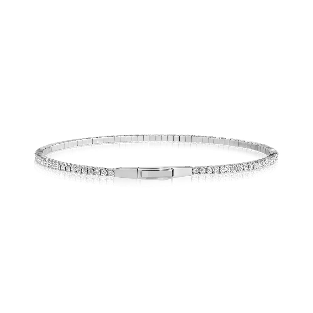 
                  
                    1.6mm Luxurious 14K Flex Tennis Bangle - G.W Bands
                  
                