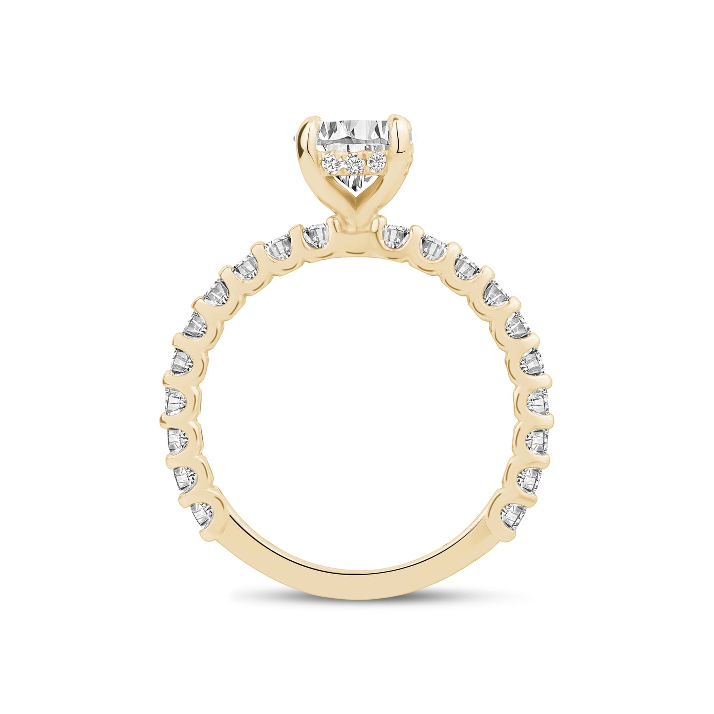 
                  
                    2.00ct Oval Lab-Grown Diamond Pavé Engagement Ring
                  
                