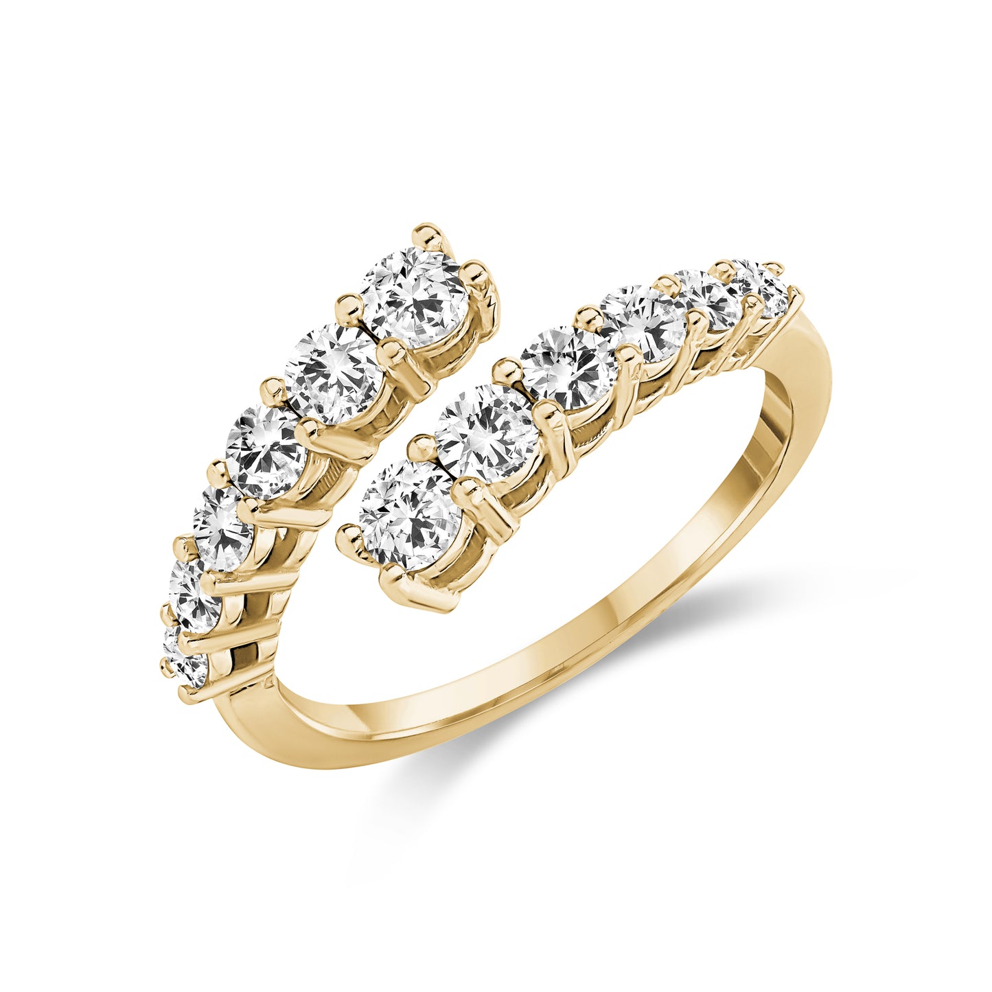 
                  
                    14K Graduated Lab-Grown Diamond Wrap Ring
                  
                