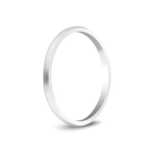 1.5mm 14K Gold Brushed Dome Thin Wedding Band