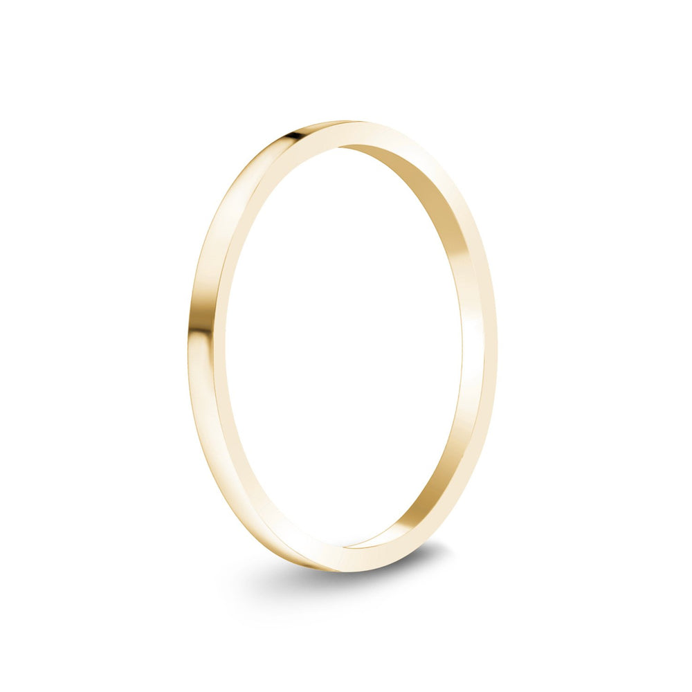 
            
                Load image into Gallery viewer, 1.5mm 14K Gold High Polished Thin Flat Wedding Band
            
        
