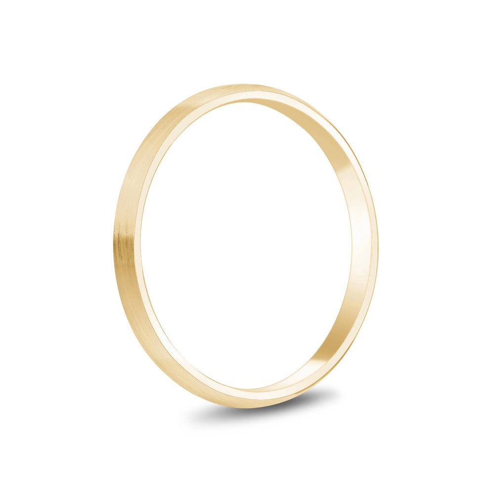 
                  
                    2mm 10K Gold Brushed Dome Wedding Band - G.W Bands
                  
                