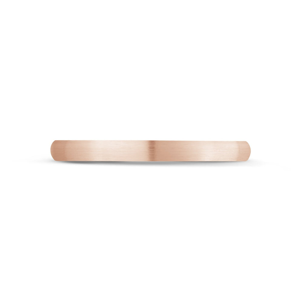 
                  
                    2mm 14K Gold Brushed Dome Wedding Band - G.W Bands
                  
                