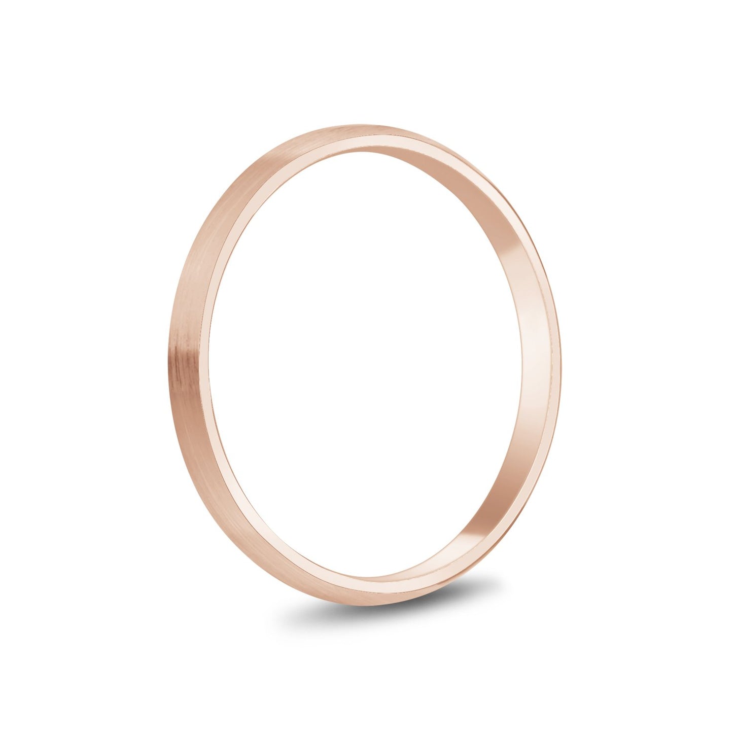 
                  
                    2mm 18K Gold Brushed Dome Wedding Band - G.W Bands
                  
                