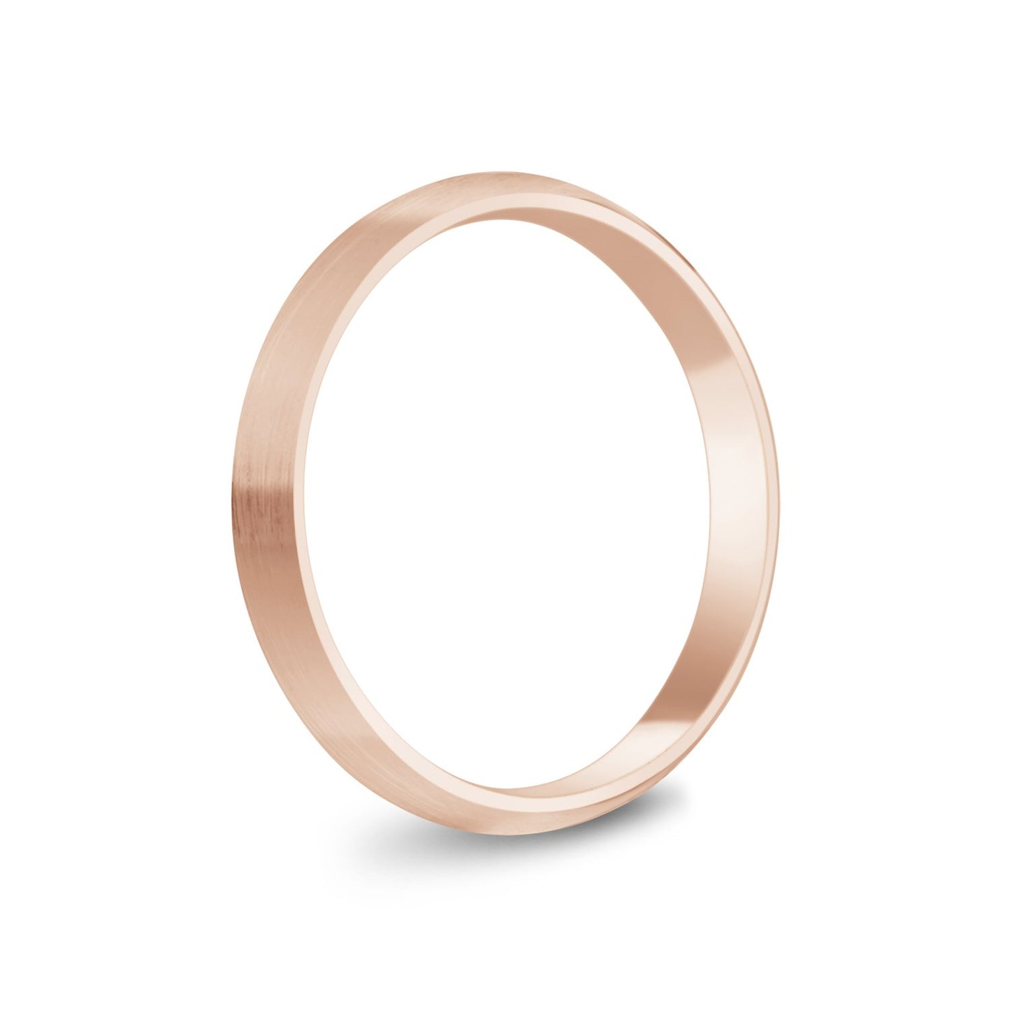 
                  
                    3mm 18K Gold Brushed Dome Wedding Band - G.W Bands
                  
                