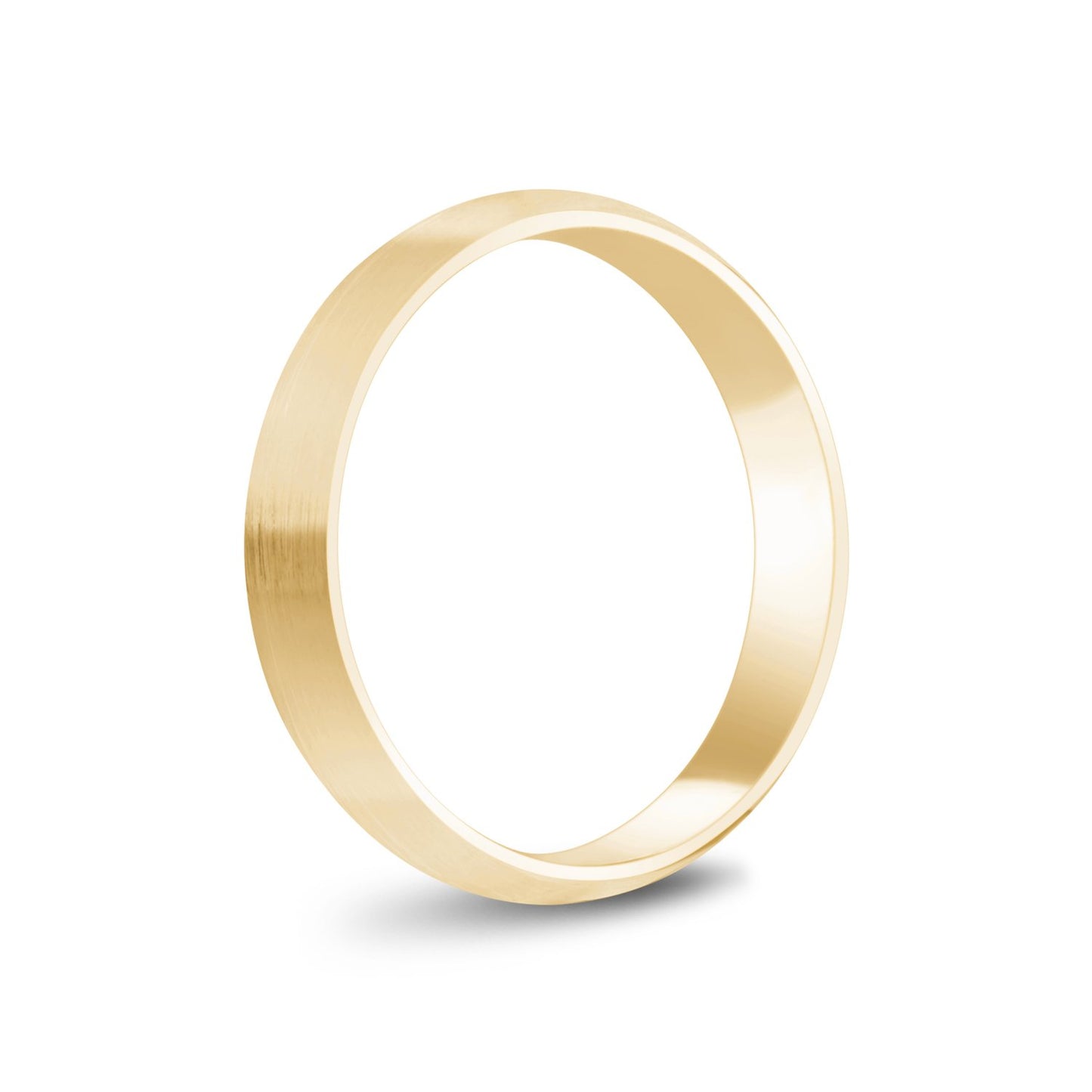 
                  
                    4mm 10K Gold Brushed Dome Wedding Band - G.W Bands
                  
                