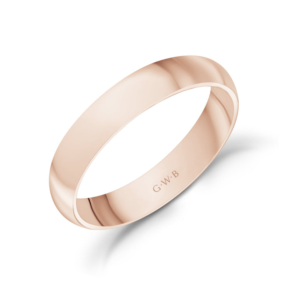 
                  
                    4mm 10K Gold High Polished Dome Wedding Band - G.W Bands
                  
                