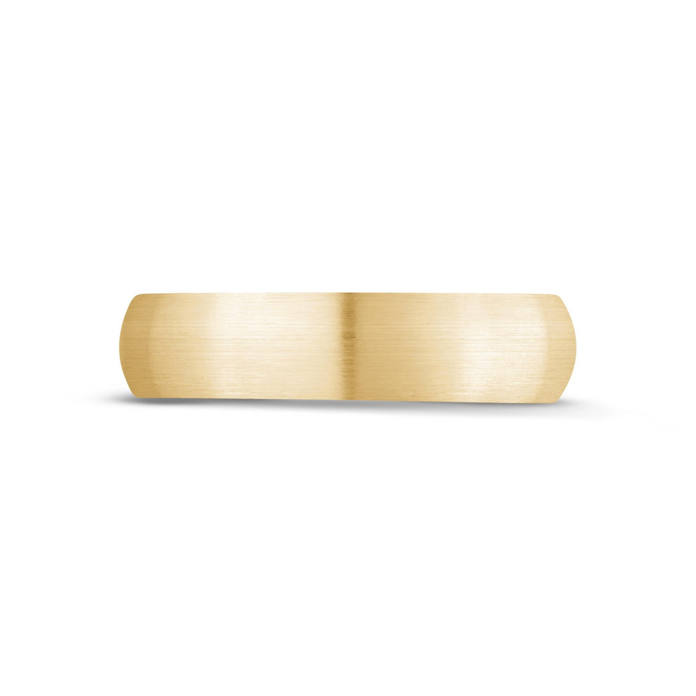 
                  
                    5mm 10K Gold Brushed Dome Wedding Band - G.W Bands
                  
                