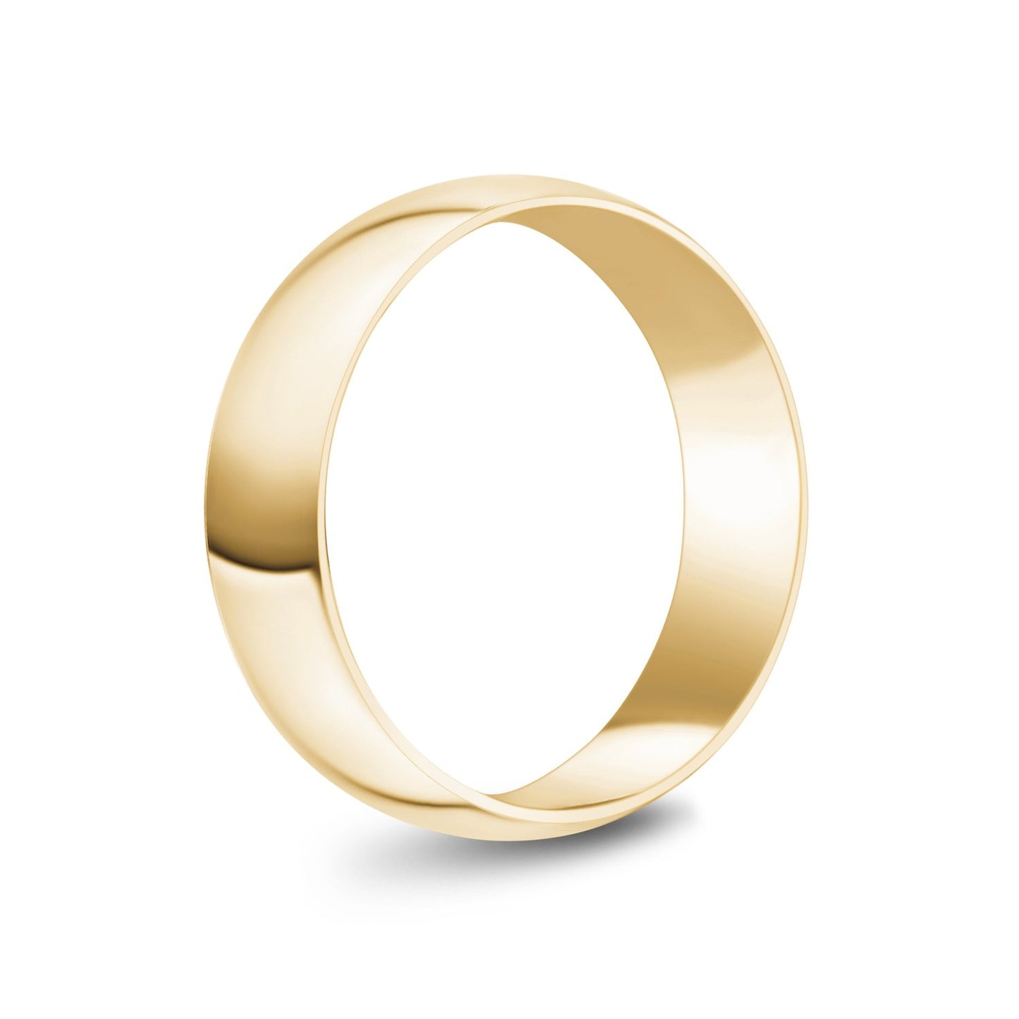 
                  
                    6mm 10K Gold High Polished Dome Wedding Band - G.W Bands
                  
                