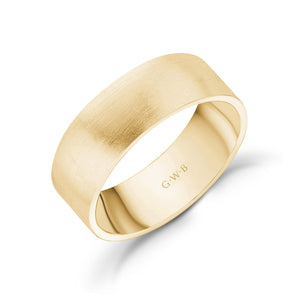 
            
                Load image into Gallery viewer, 7mm 10K Gold Brushed Flat Wedding Band
            
        