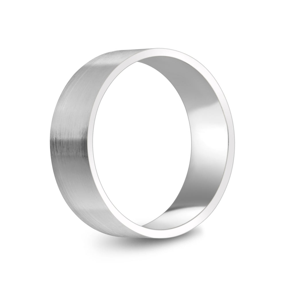 
            
                Load image into Gallery viewer, 7mm 10K Gold Brushed Flat Wedding Band
            
        