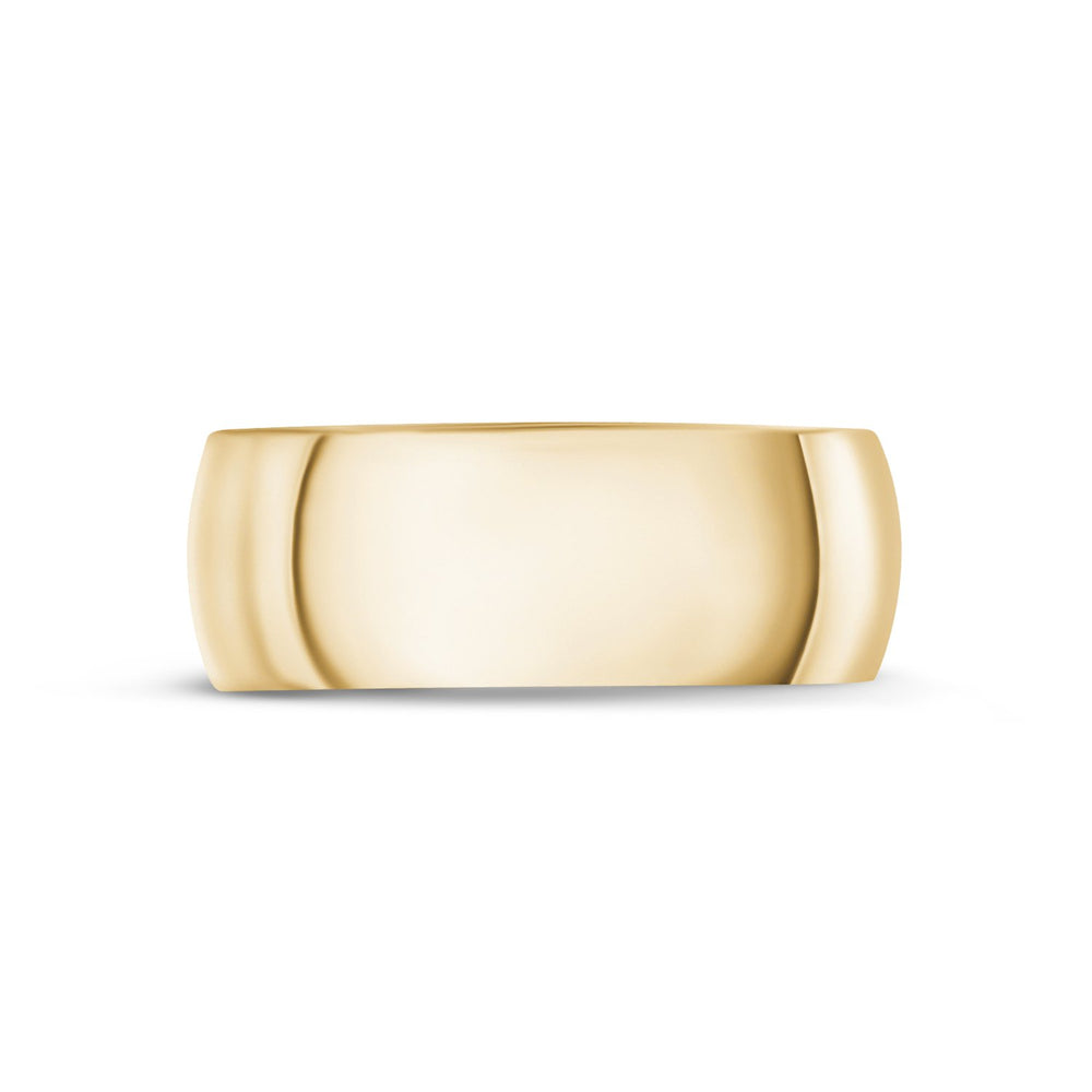
                  
                    8mm 10K Gold High Polished Dome Wedding Band - G.W Bands
                  
                