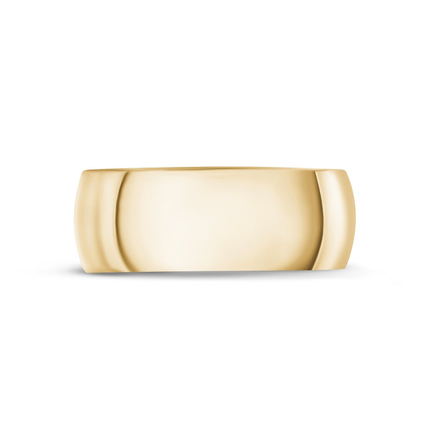 
                  
                    8mm 18K Gold High Polished Dome Wedding Band - G.W Bands
                  
                